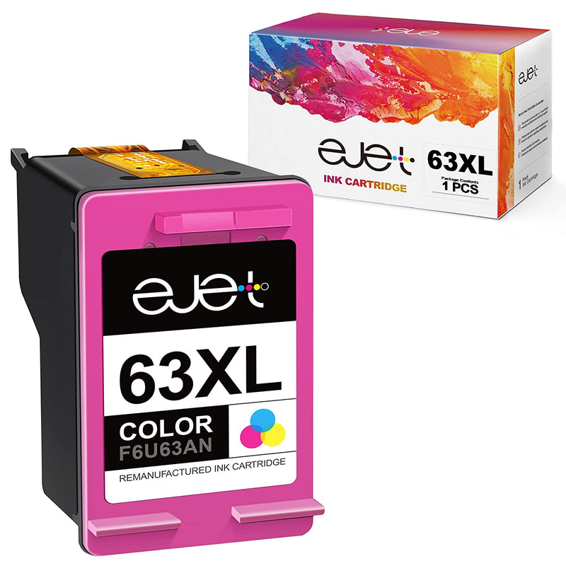 63Xl Ink Cartridge Replacement For Hp Ink Cartridge 63 63Xl To Use With Offic 3830 Envy 4520 4512 Offic 4650 5255 Deskjet 1112 3634 3632 Printer Tray1 Tri Color