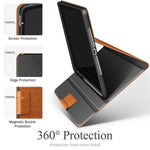 New Case For Ipad Air 2 Ipad Pro 9 7 Ipad 6Th Generation 5Th Generation With Pencil Holder Auto Sleep Wake Vegan Leather Brown