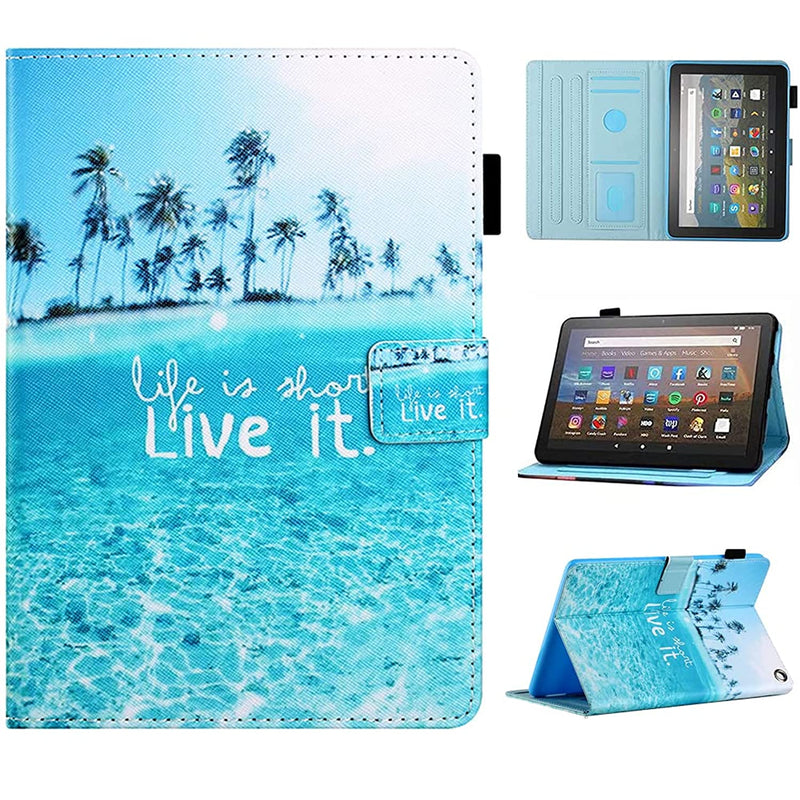 New For Fire Hd 10 Tablet Case 2021 Release 11Th Generation Fire Hd 10 Plus Tablet Case Smart Auto Wake Sleep Folio Case Stand Protective Cover With