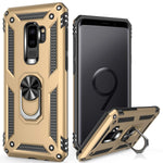 Lumarke Galaxy S9 Plus Case Pass 16Ft Drop Test Military Grade Heavy Duty Cover With Magnetic Kickstand Compatible With Car Mount Holder Protective Phone Case For Samsung Galaxy S9 Plus Gold