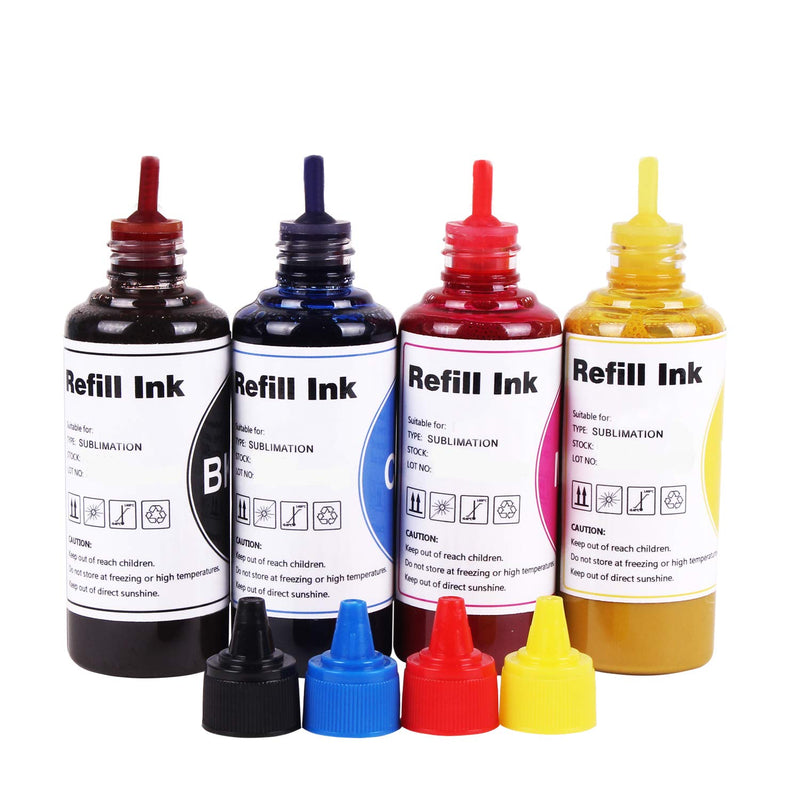 Sublimation Ink Inkjet Printers Refillable Ink Cartridge Ciss For T702Xl Workforce Wf 3520 Wf 3720 Wf 3725 Wf 3730 Wf 3733 Et 3760 Xp 320 Xp 434 Xp 440 Heat Pre