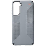 Speck Products Presidio2 Grip Samsung Galaxy S21 5G Case Graphite Grey Black Bold Red