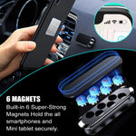 Magnetic Phone Holder For Car 2 Pack 6 Strong Magnet Car Magnetic Cell Phone Mount Mini Universal Stick Dashboard Magnetic Phone Car Mount Compatible With Iphone 13 12 11 Pro Samsung S21 Ultra
