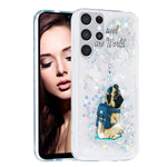 Lemaxelers Compatible With Samsung Galaxy S22 Ultra Case Bling Glitter Liquid Shiny Quicksand Clear Soft Tpu Silicone Shockproof Protection Cover For Samsung Galaxy S22 Ultra 5G Happy Dog Ls Xy