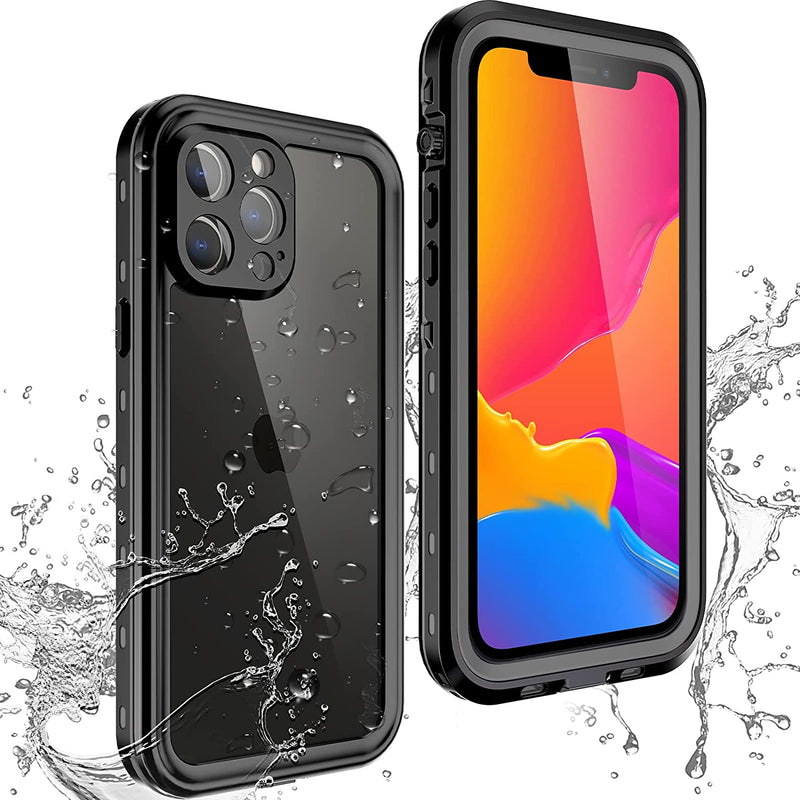 Maxcury Waterproof Case For Iphone 13 Pro Max Heavy Duty Shockproof For 13Promax 6 7 Inch Phone Full Body Protection Apple Cover Built With Screen Protector For Men Women Black
