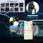 Botian 1000Gf Magnetic Wireless Car Charger For Iphone 13 13 Pro 13 Pro Max 13 Mini Iphone 12 12 Pro 12 Mini 15W Fast Wireless Charging Car Mount Air Vent Phone Holder