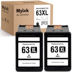 Ink Cartridge Replacement For Hp 63Xl Use With Officejet 4520 5255 3830 5258 4650 1112 4655 3630 3631 4652 4512 3632 2 Black