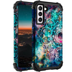 Hocase For Galaxy S22 Plus Case Heavy Duty Shockproof Soft Silicone Rubber Bumper Hard Plastic Hybrid Protective Case For Samsung Galaxy S22 Plus 5G 6 6 Inch Display 2022 Mandala In Galaxy