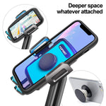 Cup Holder Phone Holder No Shaking Stable Adjustable Pole Car Cup Holder Phone Mount Cell Phone Cradle For Iphone Samsung And More Smart Phoneblue