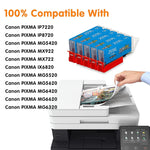 Compatible 251Xl Ink Cartridge Replacement For Canon 251 Xl Cli 251Xl Cli251 Cyan Use With Pixma Mx922 Mg7520 Mg5520 Mg5420 Mg7120 Mg6320 Printer 5 Cyan