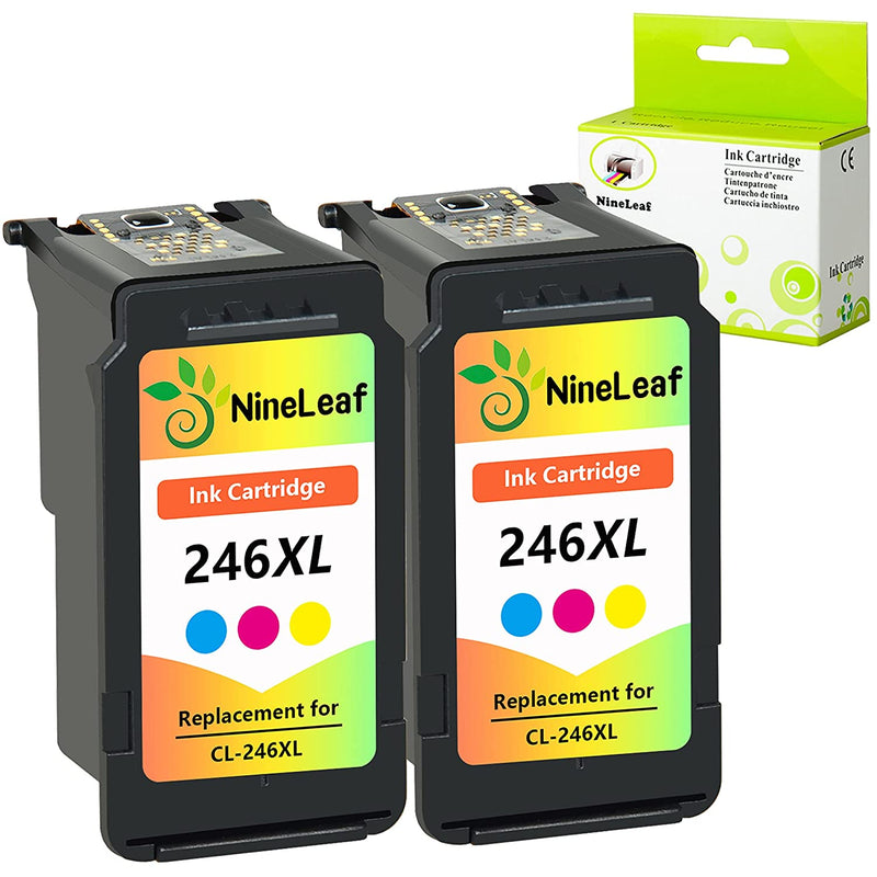 Ink Cartridges High Yield Compatible For Canon Cl246Xl Cl 246Xl 246 Xl Pixma Mx492 Mg2920 Mg2520 Ip2820 Mg2420 Mg2922 Mg2924 Show Accurate Ink Level Tri Color