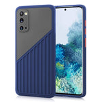 Dark Blue Samsung Galaxy S20 Case Translucent Matte For Men Women With Hard Pc Back Frosted Silicone Side Color Buttons Slim Shockproof Galaxy S20 Case For Samsung Galaxy S20 6 2 Inch 2020