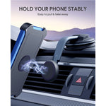 Magnetic Phone Holder For Car Super Strong Magnet Never Block View Dashboard Windshield Upgraded Suction Cup Car Phone Holder Mount Fit For All Cell Phone Handsfree Cell Phone Automobile Cradles