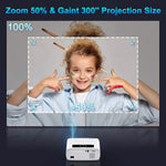 5G WiFi and Bluetooth Projector 9500L 300'' 1080P With Full HD projector Supports 4K & Zoom