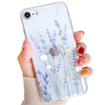 Hjwkjus Compatible With Iphone 7 8 Se 2020 Se 2022 Case For Girls Woman Elegance Lovely Floral Flower Blooms Soft Clear Tpu Rubber Gel Shock Absorption Protection Case For Iphone 7 8 Se 2020 4 7