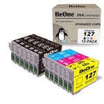 Ink Cartridge Replacement For Epson 127 T127 12 Pack To Use With Workforce 545 645 633 845 630 840 Wf 3540 Wf 3520 60 Wf 7520 Wf 7010 Wf 3530 Wf 7510 635 Printe