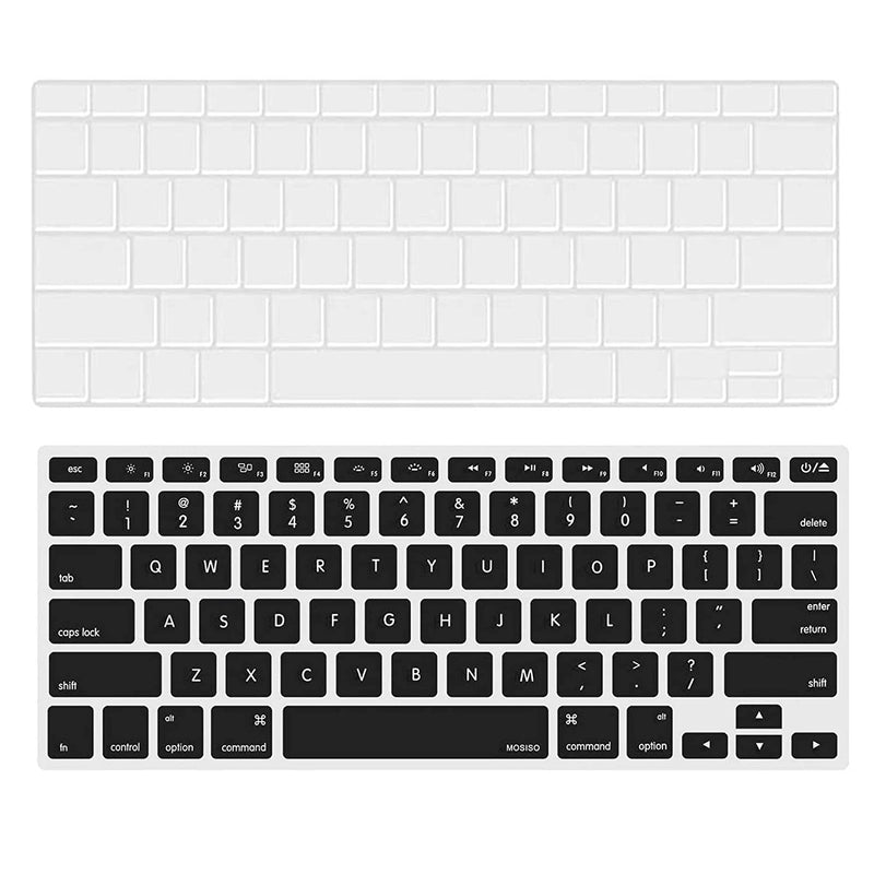 2Pcs Silicone Keyboard Cover Compatible With Macbook Pro 13 15 Inch With Without Retina Display 2015 Or Older Version Older Air 13 Inch A1466 A1369