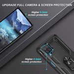 For Samsung Galaxy A12 Case With Belt Clip Holster Military Grade Heavy Duty Phone Case Kickstand Function And Work With Magnetic Car Mount Shockproof Cover For Samsung Galaxy A12 Black
