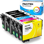 Ink Cartridge Replacement For Epson 702Xl 702 Xl T702Xl To Use With Workforce Pro Wf 3720 Wf 3730 Wf 3733 Printer 2Black 1 Cyan 1 Magenta 1 Yellow 5Pack