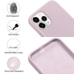 Leomaron Compatible With Iphone 12 And Iphone 12 Pro Case 6 1 Inch Liquid Silicone Full Body Protection Cover Case With Soft Microfiber Cloth Lining For Iphone 12 And Iphone 12 Pro 2020 Lavender