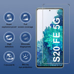 3 3 Galaxy S20 Fe 5G Screen Protector With Camera Lens Protectors Bubble Free Fingerprint Unlock Anti Scratch Hd Clear Tempered Glass Protector For Samsung Galaxy S20 Fe 6 5