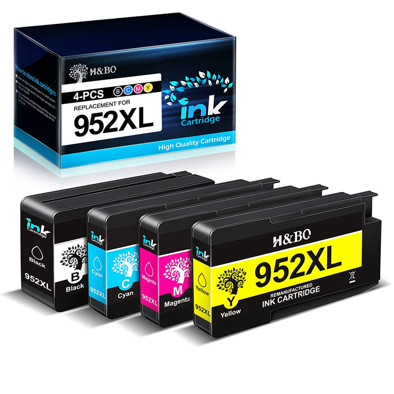 Ink Cartridge Replacement For Hp 952 Xl 952Xl Ink Cartridges Combo Pack For Officejet Pro 8210 8710 8720 7740 8740 8730 8728 8702 7720 Printer 4 Pack