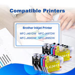 Lc3013 Ink Cartridges Compatible Replacement For Brother Lc3013Xl 3013 Xl Lc3011 Xl Work With Brother Mfc J491Dw Mfc J895Dw Mfc J497Dw Mfc J690Dw Mfc J487Dw
