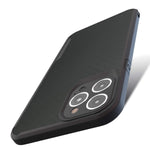 Kitoo Designed For Iphone 12 Pro Max Case Carbon Fiber Pattern 10Ft Drop Tested Wireless Charging Black