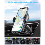 Miracase Car Phone Holder Mount 2022 Upgrade Never Slip Fall Cell Phone Mount For Car Air Vent Thick Case Friendly Universal Hands Free Phone Holder For Iphone Samsung All Smartphones