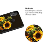 New Galaxy A20 A30 Case Dark Brown Butterfly And Sunflower Customized Des