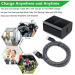 Type C Fast Charger For Moto G Pure G Stylus G Power 2021 G Play 2021 One 5G Ace G60S G200 G100 G30 G Fast G9 G8 G7 Play Power Z4 18W Quick Charge 3 0 Rapid Wall Charger Adapter 2Pc 6Ft Usb C Cable