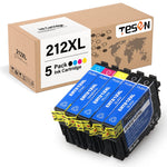 212Xl Ink Cartridge Replacement For Epson T212 T212Xl 212 Xl To Use With Expression Home Xp 4100 Xp 4105 Workforce Wf 2850 Wf 2830 Printer 5 Pack