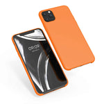 Kwmobile Tpu Silicone Case Compatible With Apple Iphone 11 Pro Max Case Slim Phone Cover With Soft Finish Cosmic Orange