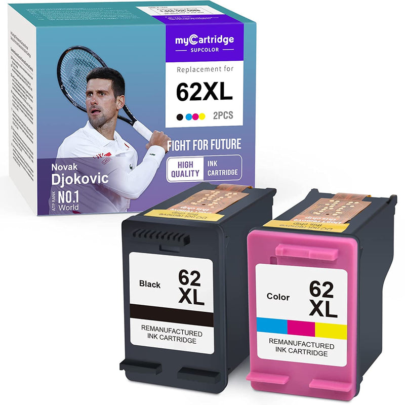 Ink Cartridge Replacement For Hp 62 62Xl 62 Xl For Envy 5540 5541 5542 5543 5544 5547 5548 5549 5640 5642 5643 Officejet 5740 8040 Printer 1 Black 1 Color 2 P