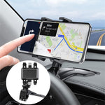 Car Phone Mount Phone Holder For Car Adjustable Rotation 360 Car Phone Holder Mount Dashboard Bracket Rear View Mirror Universal Stand Clip Hud Holder Car Fit For All Phones Iphone