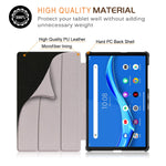 New Xbe Ultra Slim Case Compatible With Lenovo Tab M10 Fhd Plus 10 3 Tb X606F X606X Cover With Function Stand And Auto Sleep Wake Black