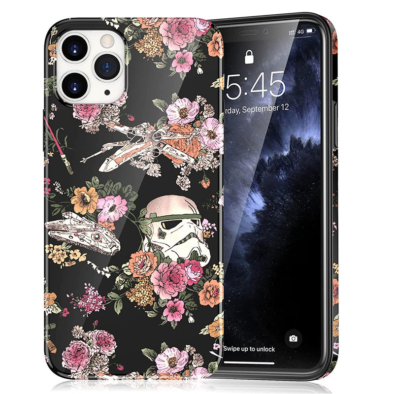 Zqwy For Iphone 13 Pro Max Case 6 7 Inch Cute Design Aesthetic Slim Thin Glossy Soft Tpu Rubber Stylish Protective Case For Women Girls Boys Star Wars