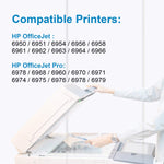 902Xl Ink Cartridges Compatible Replacement For Hp 902 902Xl Combo Pack Upgrade Chip For Hp Officejet Pro 6968 6978 6962 6958 6954 6960 6970 6950 6979 6951 Pr