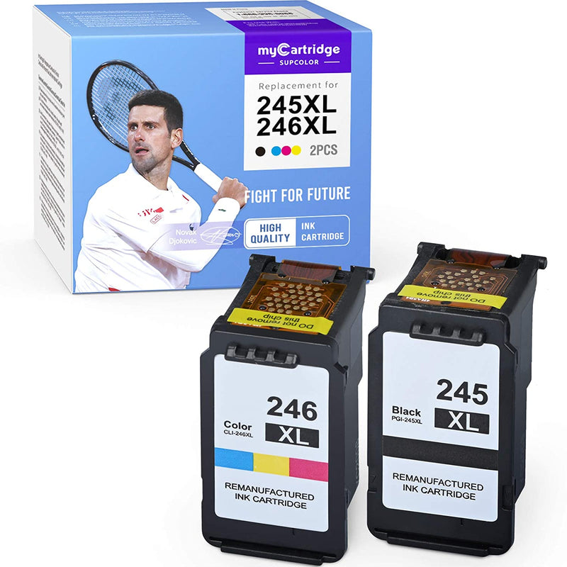 Ink Cartridge Replacement For Canon 245Xl 246Xl Combo Pack Pg 245Xl For Pixma Mg2420 Mg3022 Mg2520 Mg2522 Mg2920 Mg2922 Mx490 Mx492 Mg3029 Printer