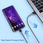 Adaptive Fast Charging Wall Charger Kit Set With Usb C Cable 10Ft Excgood Usb Fast Charger Type C Charger Compatible With Samsung Galaxy S8 9 10E Note 8 9 Lg Htc 2Chargers 2Cables Black