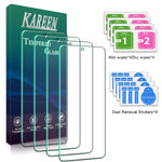 4 Pack Kareen For Samsung Galaxy S21 Fe 5G Tempered Glass Screen Protector Bubble Free Anti Scratch Case Friendly Easy To Install