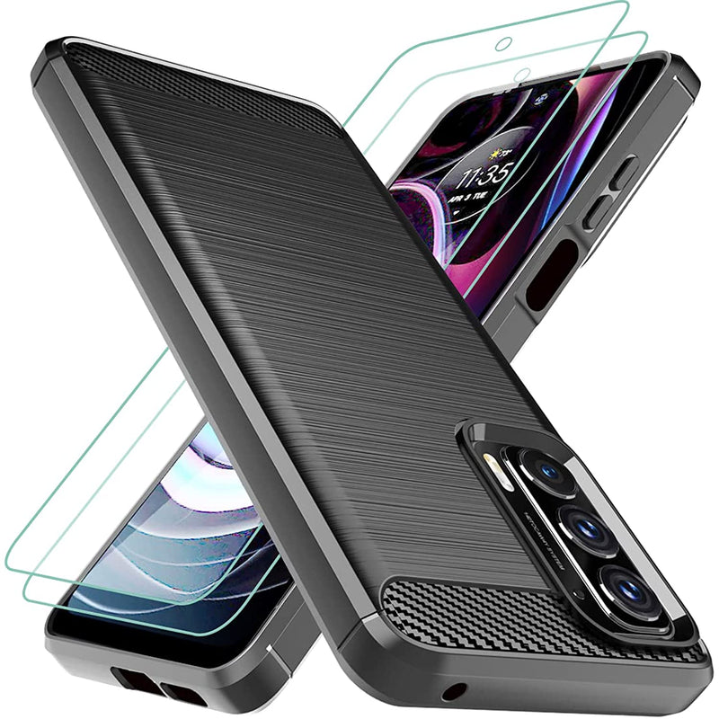 Moto Edge 5G UW Case with 2pcs Screen Protector Shock
