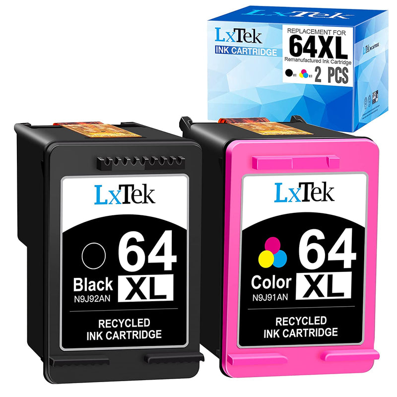 Ink Cartridge Replacement For Hp 64Xl 64 Xl To Use With Envy Photo 7155 7855 6255 7120 6252 6220 6230 6258 7158 7130 7132 7164 7858 Envy 5542 Printer1 Black 1