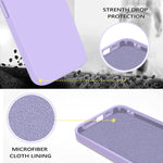 Hilard Compatible With Iphone 13 Pro Max Case 6 7 Inch With Microfiber Lining Premium Soft Liquid Silicone Rubber Full Body Protective Bumper Case For Iphone 13 Pro Max 2021 Light Purple