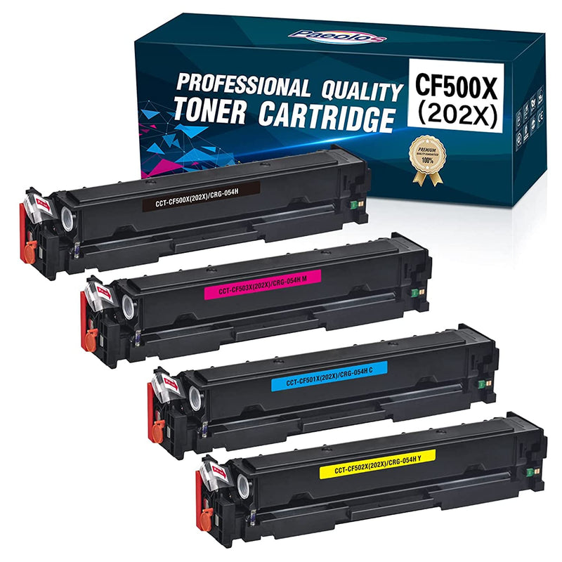 Compatible Toner Cartridge Replacement For Hp 202X Cf500X 202A Cf500A Work For Hp Laserjet Pro M281Fdw M281Cdw M254Dw M281Fdw M281Cdw M254Dw Printers 4 Pac