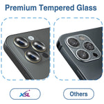 2 Pack Camera Lens Protector Triangular Compatible With Iphone 12 Pro Max 6 7 Inch Graphite Alloy Frame Tempered Glass Light Weight Easy To Install Case Friendly New Version