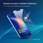Ficoneo Shatterproof Screen Protector Compatible For Iphone 13 Pro Max Ultra Clear Case Friendly 9H Tempered Glass Film With Easy Installation Kit 2 Pack