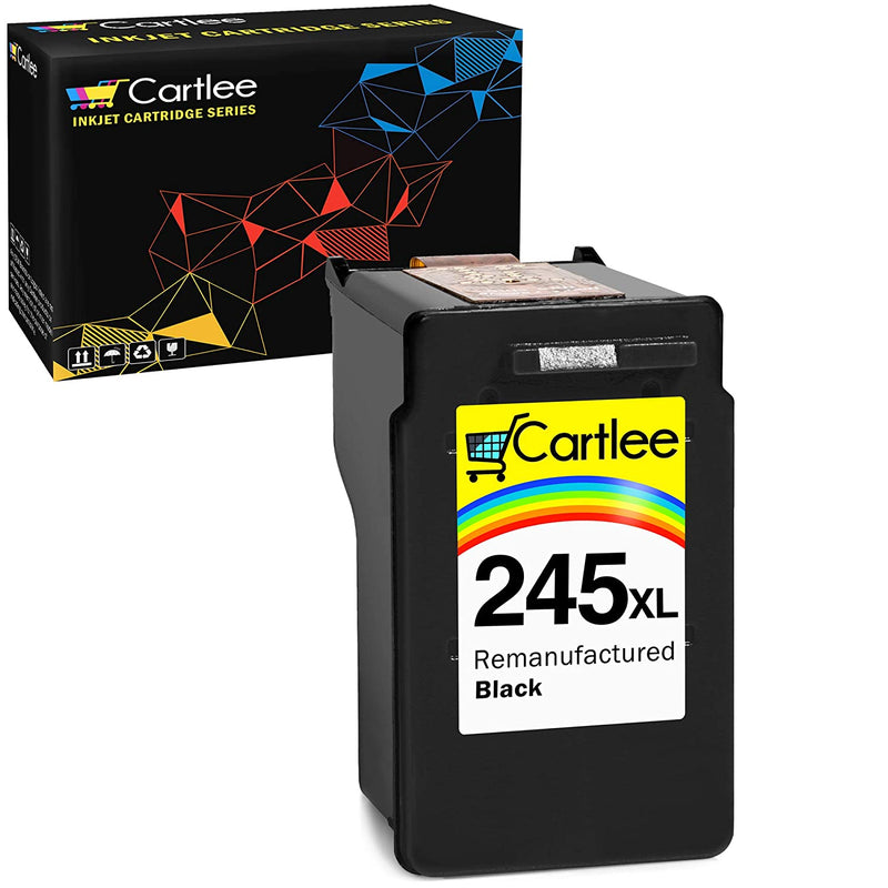 1 Black Pg 245Xl High Yield Ink Cartridges Replacement For Ip2820 Mg2420 Mg2920 Mg2922 Mg2520 Mg2924 Mx492 Shows Ink Level