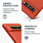 Kwmobile Case Compatible With Google Pixel 6 Pro Case Soft Tpu Slim Protective Cover For Phone Tangerine Orange