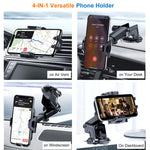 Leyi Car Phone Mount Air Vent Dashboard Windshield Car Phone Holder With Long Arm Strong Suction Cup Fit For Iphone Se 11 Pro X Xs Max Xr 8 7 6 Plus Samsung Galaxy S20 S10 Note10 Moto Lg All Phones